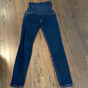 Maternity skinny stretch jeans- 7 for all mankind